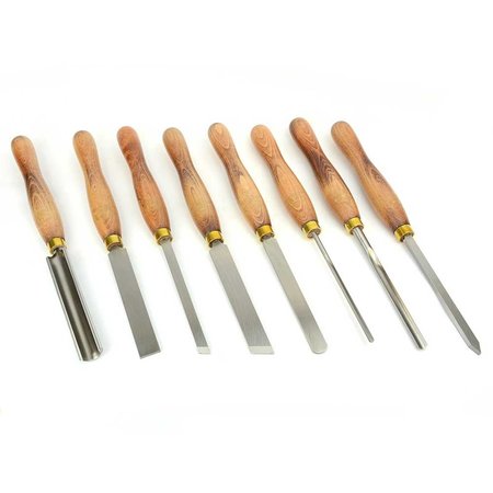 Crown Tools 8 Pc Woodturning Tool Set 24115